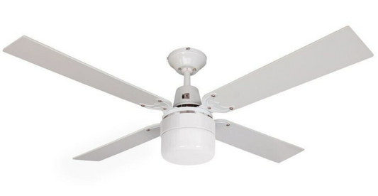Heller COHEN Ceiling Fan 1200mm 4 Blade Reversible with Clipper Light