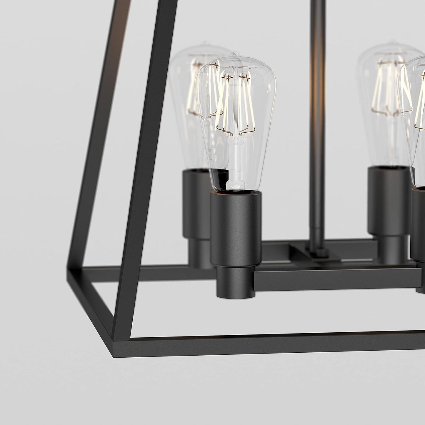 Artika Carter Pendant 4 Lights Chandelier Industrial Kitchen Hanging Dining