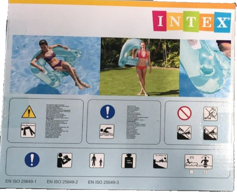 Intex Sit 'N Float Inflatable Float Water Hammock Pool Lounge Chair