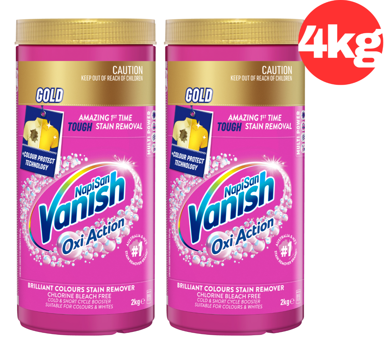 4kg Vanish Napisan Oxi Advance Gold Pro Fabric Stain Remover Laundry Booster