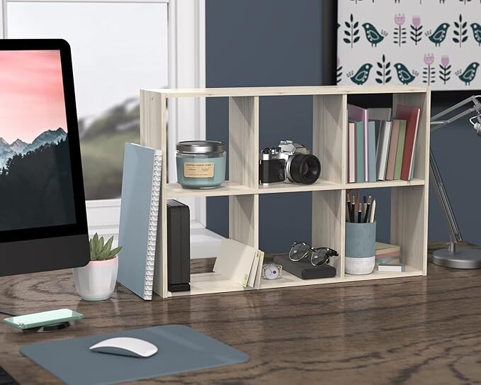 Mini 6 Storage Cube Shelves Display Cabinet Bookshelf Unit Toy Book Organizer