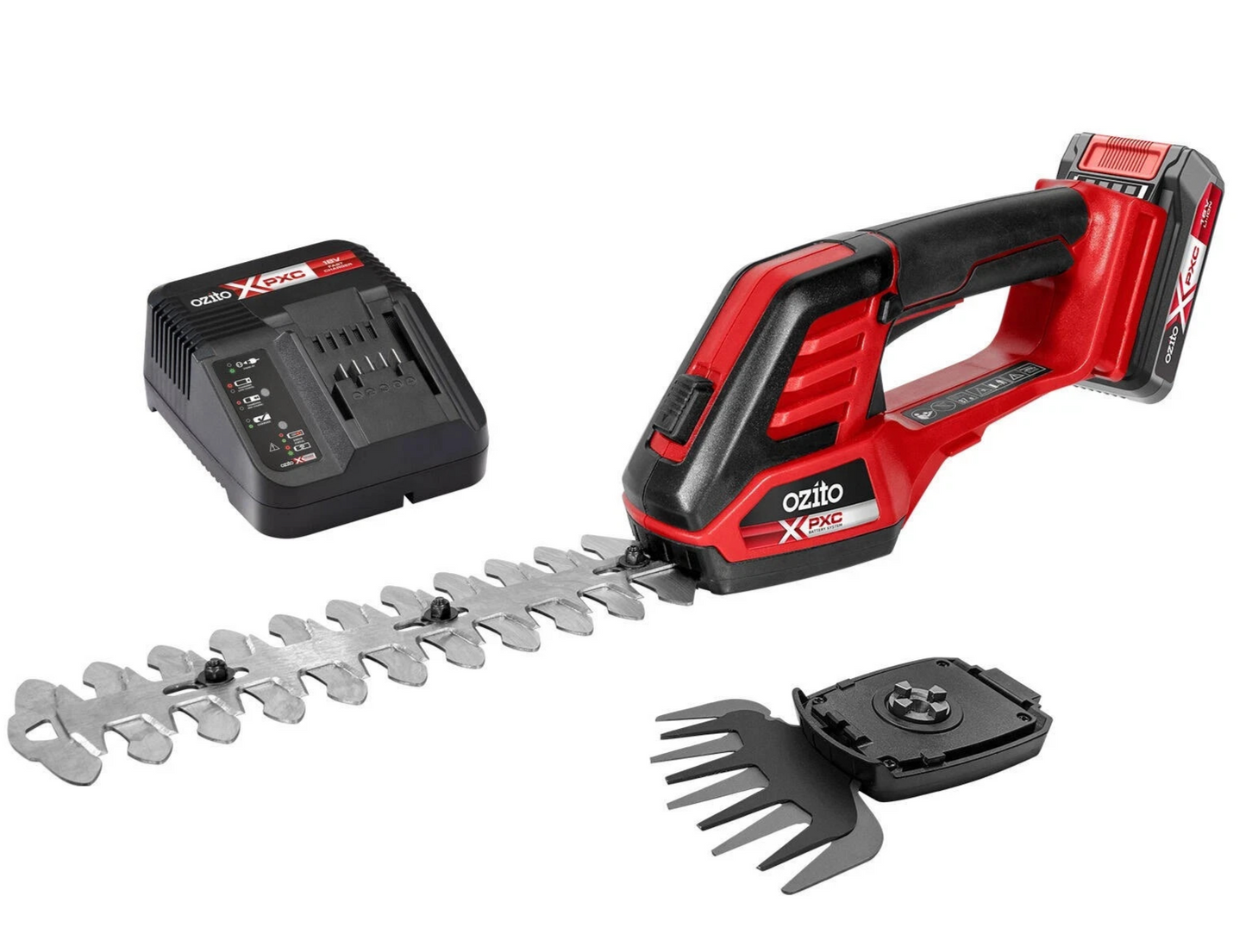 Ozito Grass Shear and Hedge Trimmer Lawn Edge PXC 18V 2.5Ah Battery PGSK-2518