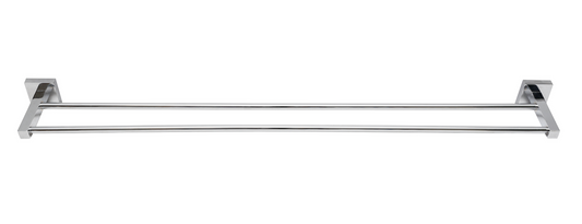 Estilo Lille Double Towel Rail 900mm Rack Holder Bathroom Wall Mounted Chrome