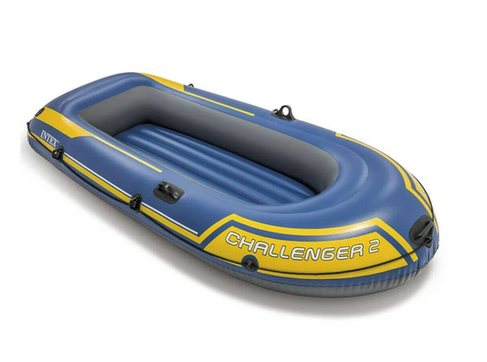 Intex Challenger Inflatable Kayak 2 Person Boat w/ Oars Pump Sports River Lake