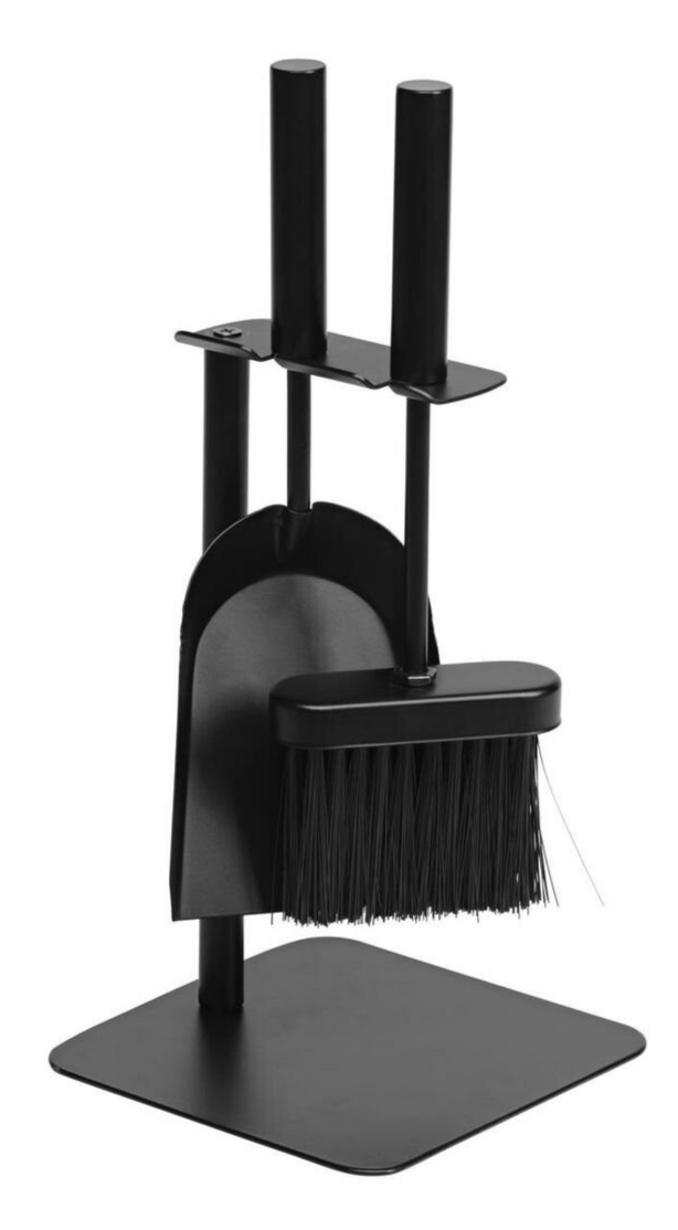 Jumbuck Fireplace Tool Set Shovel Brush Stand Outdoor FirePit 2 Piece Fireside