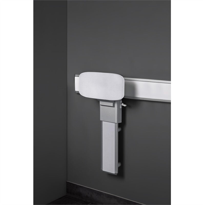Evacare Adjustable Backrest Living Aid Track Mounted Padded Back Support White
