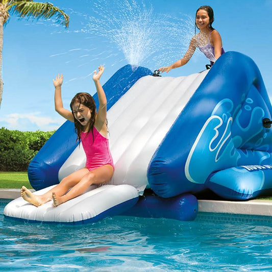 Intex Kool Splash Pool Inflatable Water Slide 10ft 11in Play Centre Kids 6+