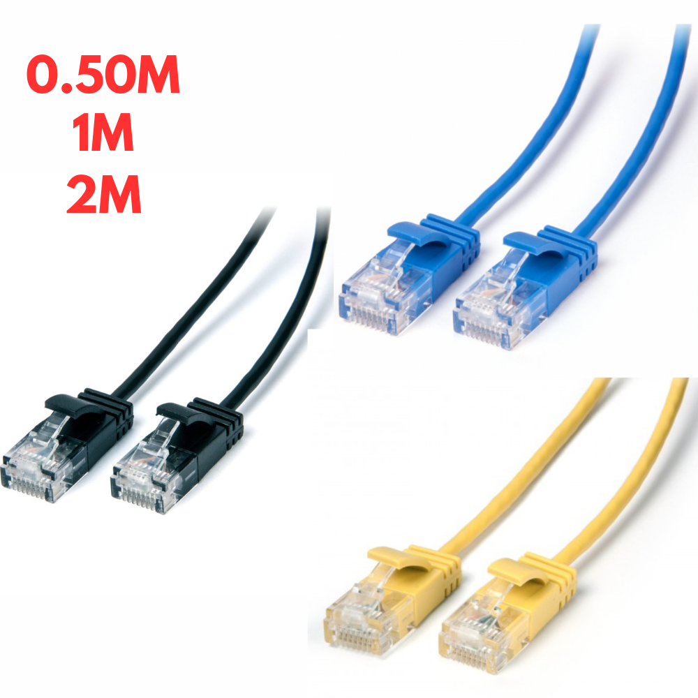 Laser Cat6 Network Cable Ultra Ethernet Modem LAN Router Connector  0.50 1M 2M