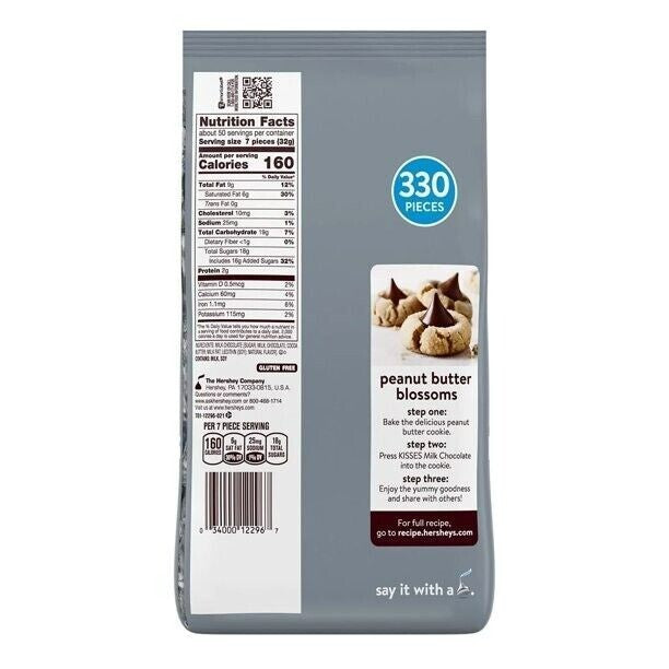 2x Hershey's Kisses Milk Chocolate Hersheys Bulk Wrapped Sweets 660 PCs