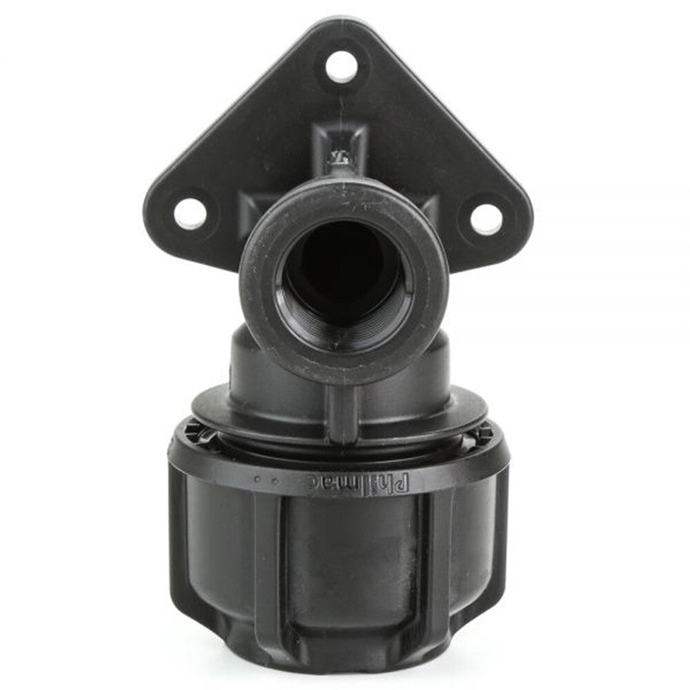 Philmac Metric Pipe Wall Plate Elbow 25mmx1/2" Poly x FI BSP