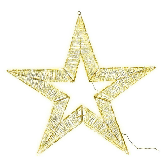 Arlec LED Metal Star Silhouette Wire Battery Powered Christmas Decoration