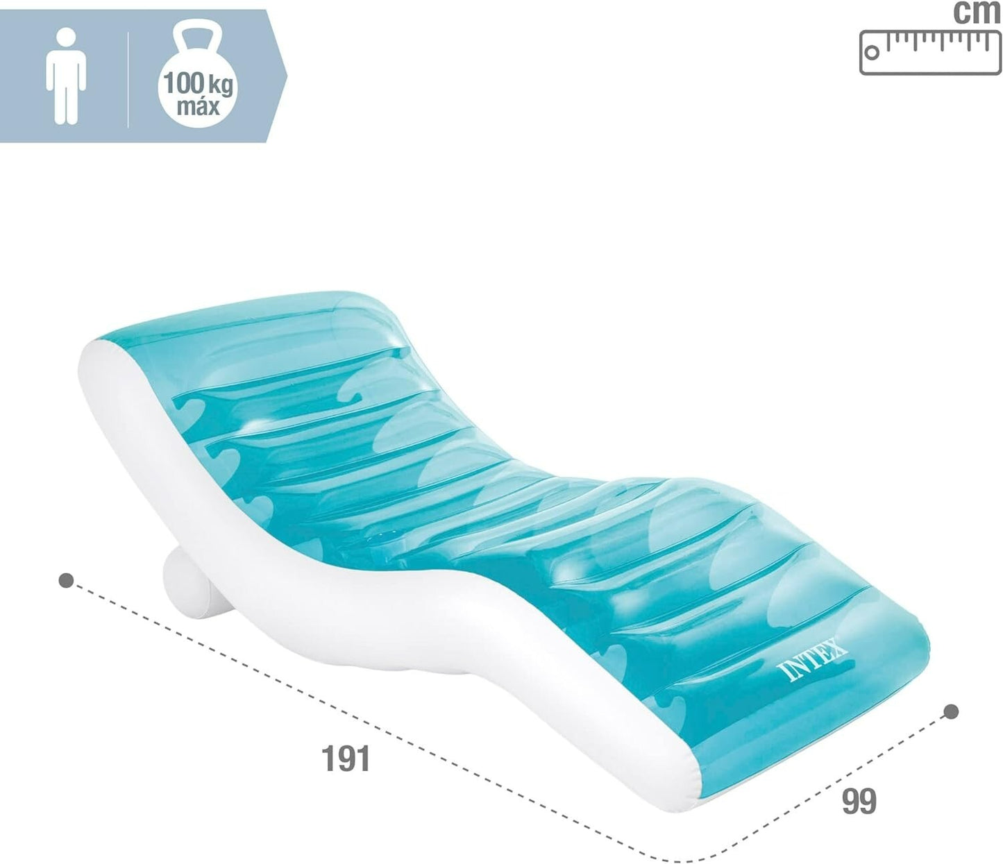 Intex Splash Lounge Mat Inflatable Swimming Pool Adult Bed Mattress Float Raft