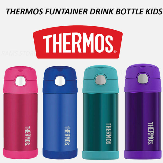 NEW Thermos Kids Drink Bottle Vacuum Flask Mug Funtainer Toddler + Straw Baby
