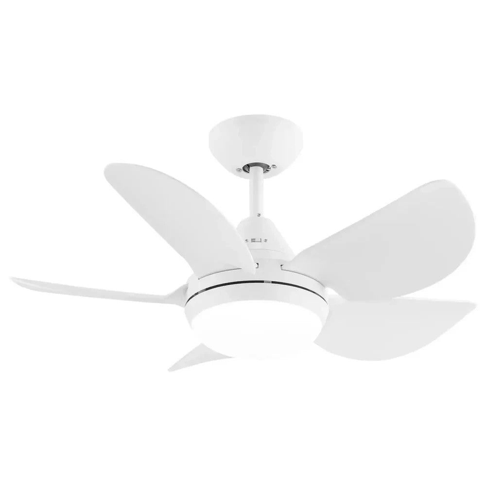 Arlec Maxy 76cm AC Ceiling Fan with LED Light 5 ABS Blades Wall Control White