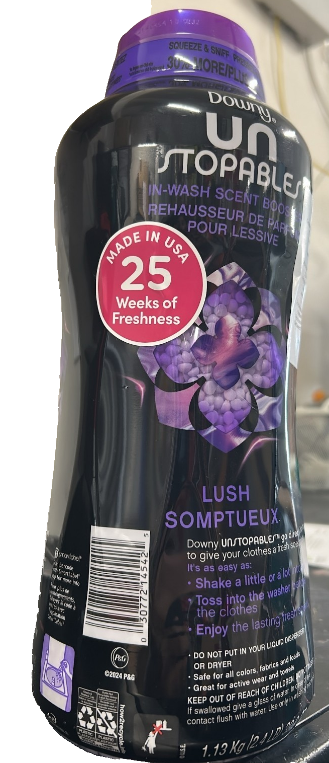 Downy Unstopables in Wash Scent Booster Lush Laundry Beads 1.13 kg