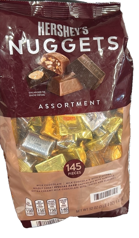 Hershey's Nuggets Assortment Milk Chocolate Creamy Candy Party 1.47kg 145pcs