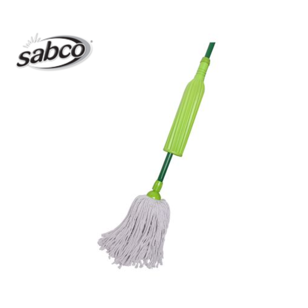 Sabco Cotton Mop Antibacterial Self Wringing Soft Flexible Cleaning Dirt Dust
