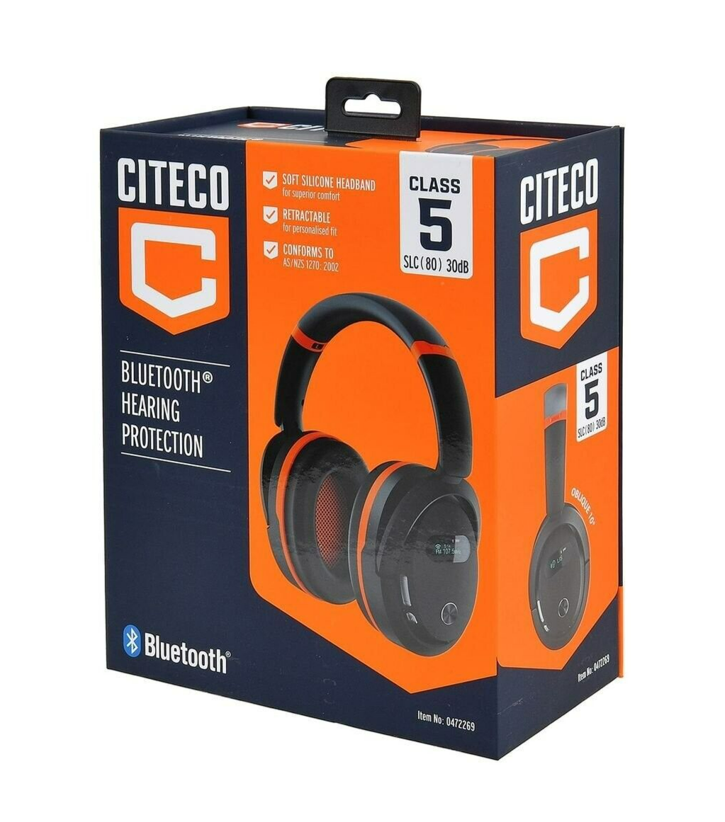 Citeco Bluetooth Earmuffs Hearing Protection Rechargeable Headphone Ear Defender