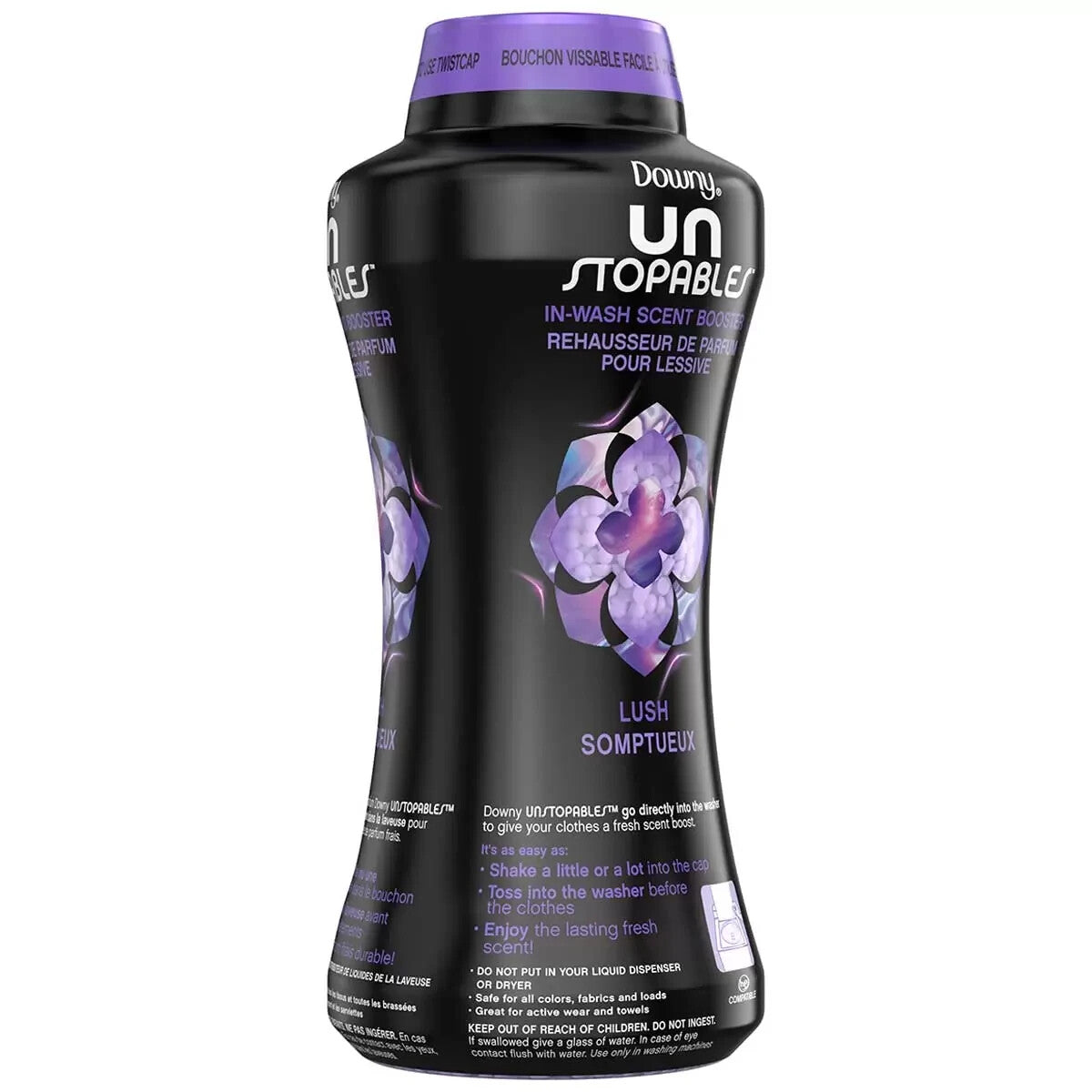 2x Downy Unstopables Fabric Softner Lush Scent Booster Beads Laundry 963g