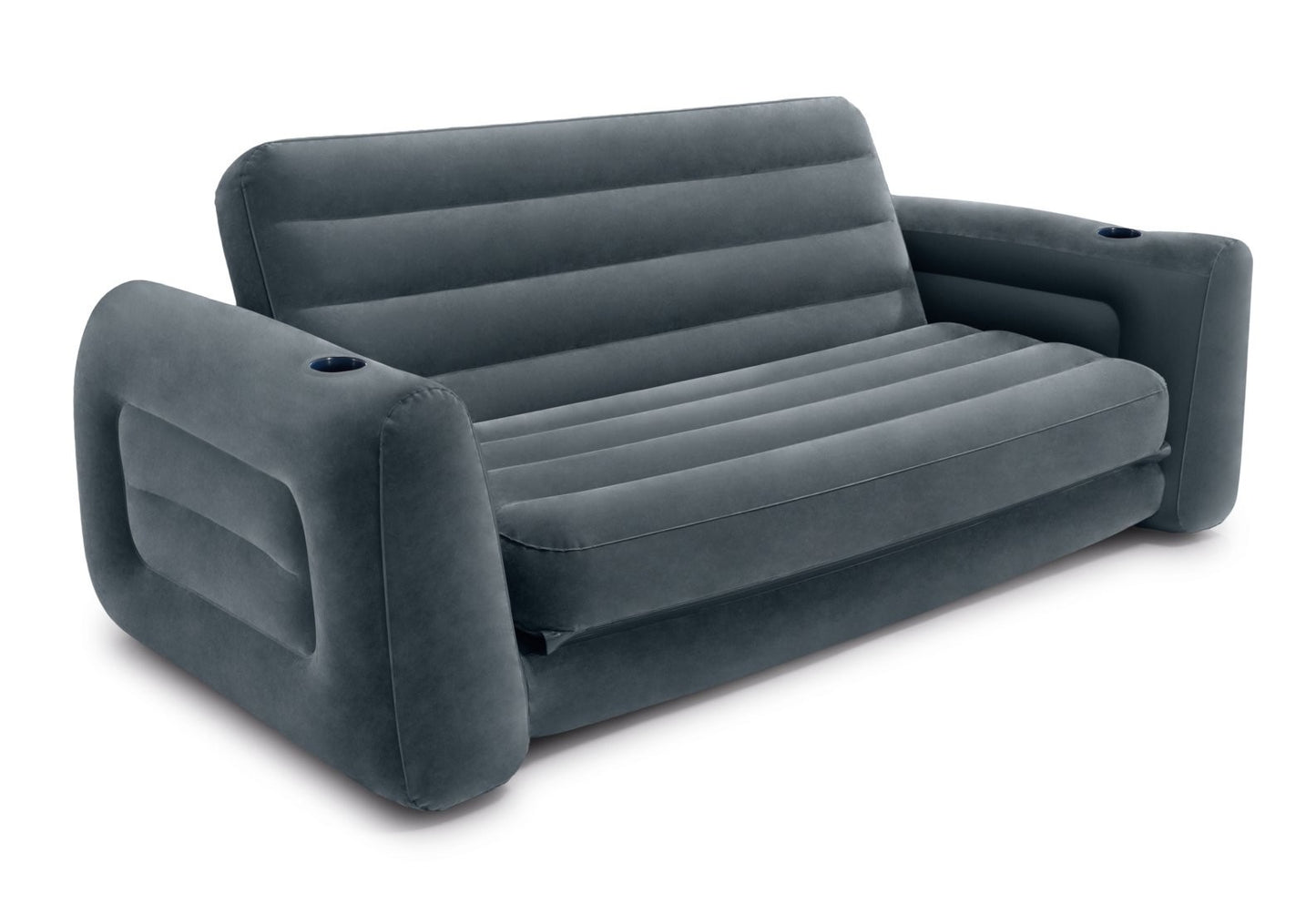 Intex Pull Out Sofa Bed Air Couch Inflatable Lounge Camping  with Drink Holder