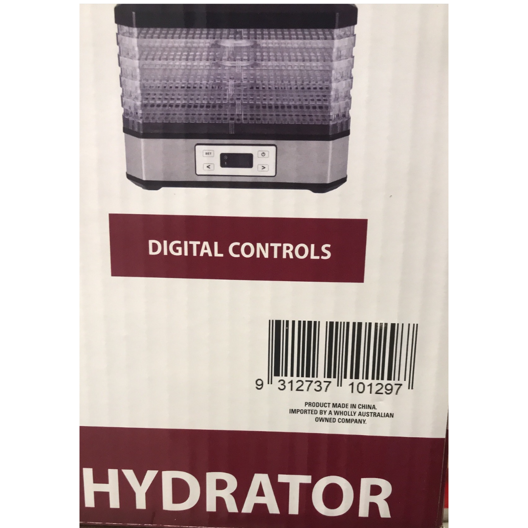 Heller Digital Food Dehydrator Stainless Electric Preserver Fruits Jerky 5 Trays