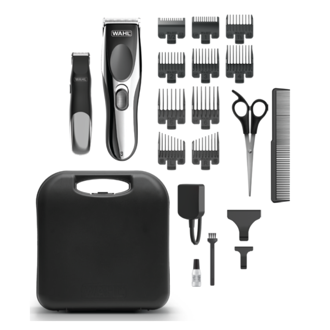 Wahl Cordless Rechargeable Hair Clipper Shaver Trimmer Grooming Clippers Set