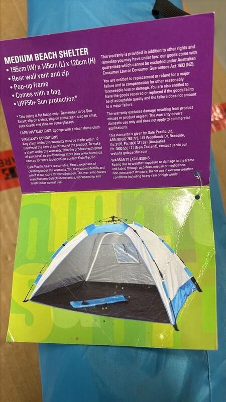 Sommer Sault Medium Tent Beach Camping Outdoor Pop-Up Canopy Sun Protection