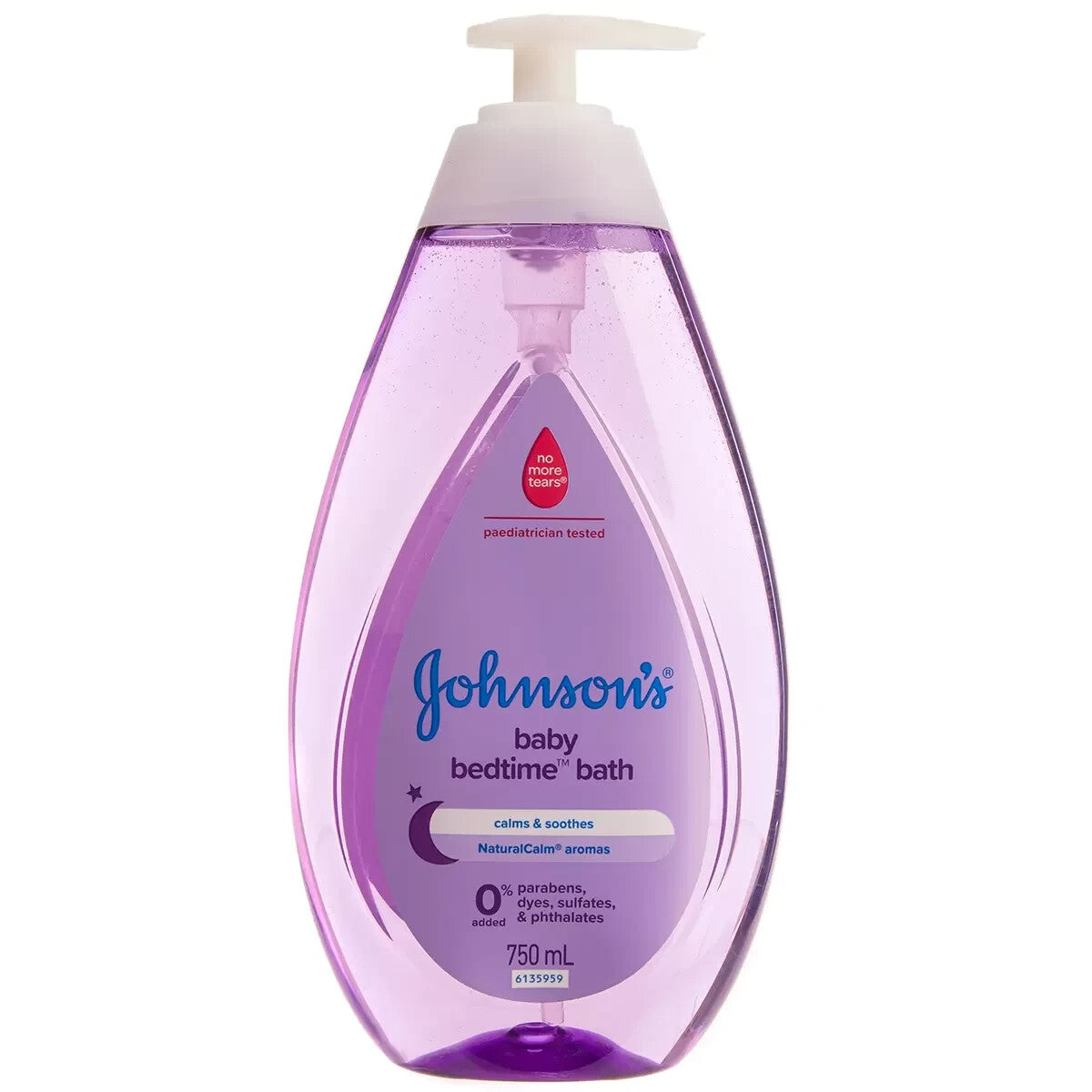 Johnson's Baby Bedtime Bath Hypoallergenic Liquid Soap Free Cleanser 2 x 750ml