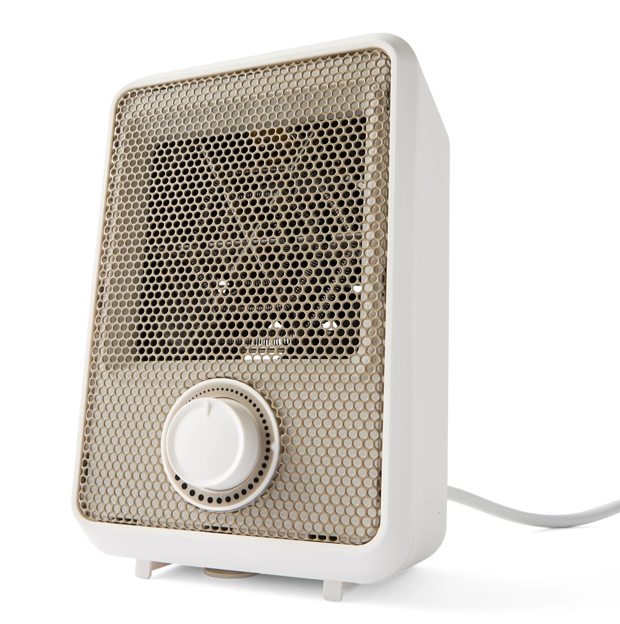 Desktop Mini Electric Heater Portable Small Room Warmer Office Table 600W White