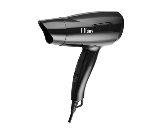Tiffany Hair Dryer Foldable Handle Blow Dry Travel Mini Compact 1200W 2 Speed