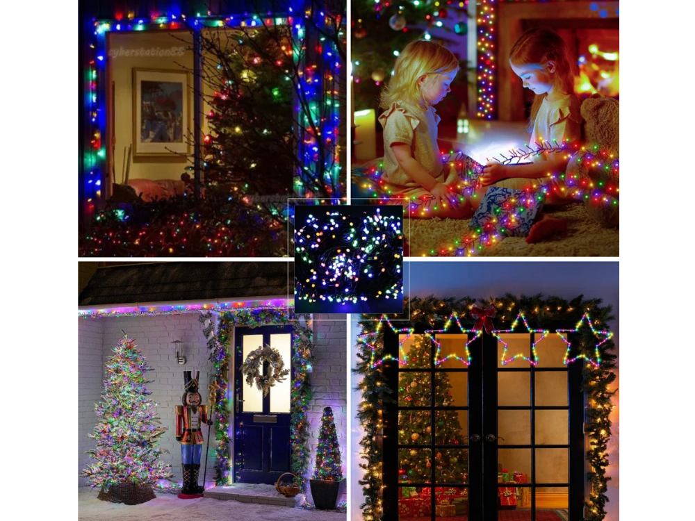 Lytworx 2 Pack 250 LED Multicolour Christmas Fairy Lights