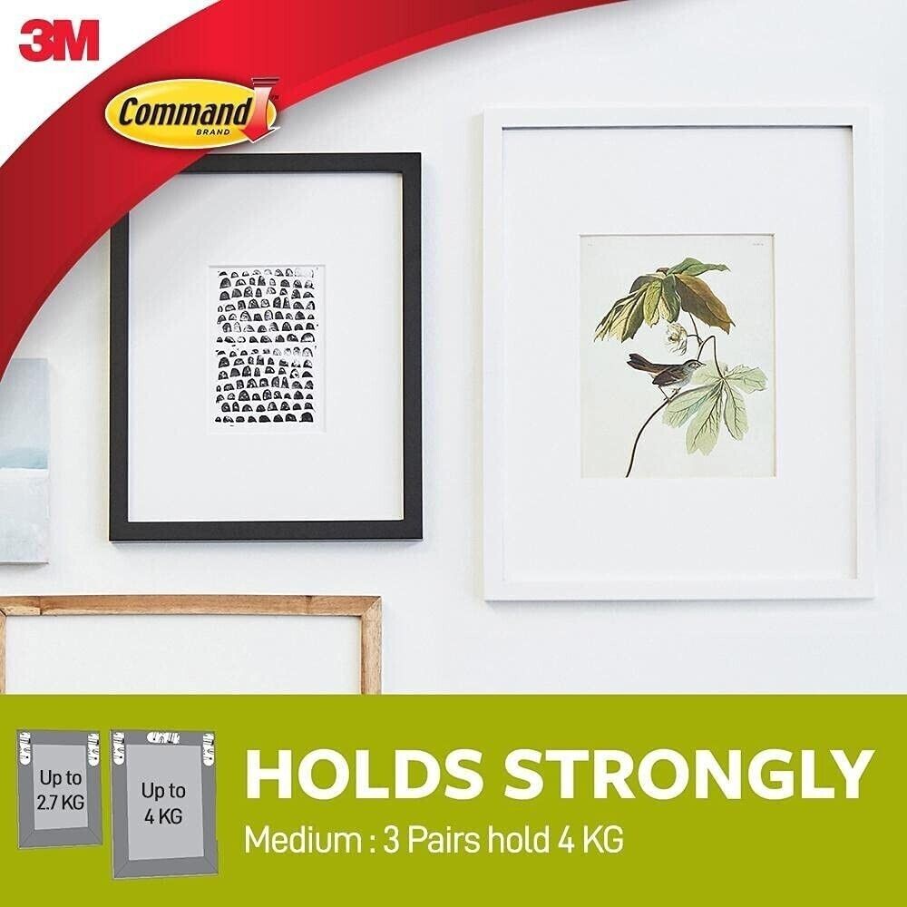3M Command Adhesive Strips Picture Frame Hanging Damage Free 36 Pairs Value Pack