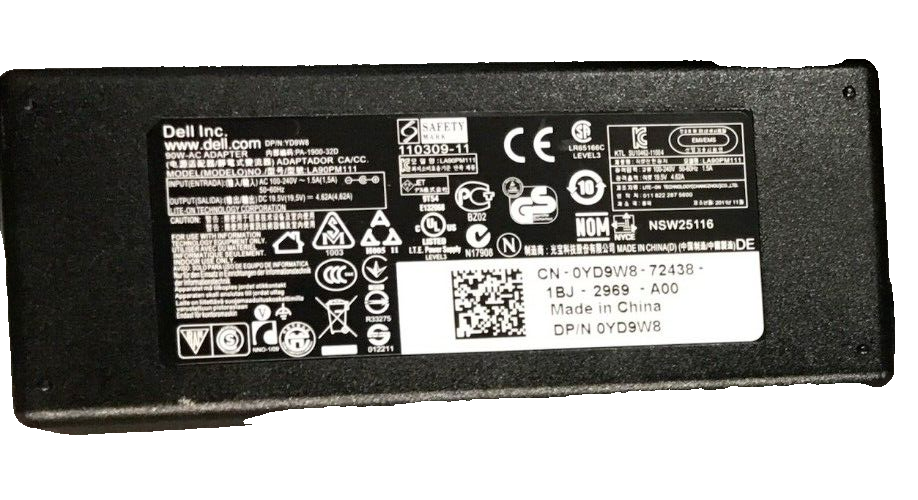 Dell LA90PM111 Model Laptop Power Charger AC Adapter 90W Compatible for 0YD9W8