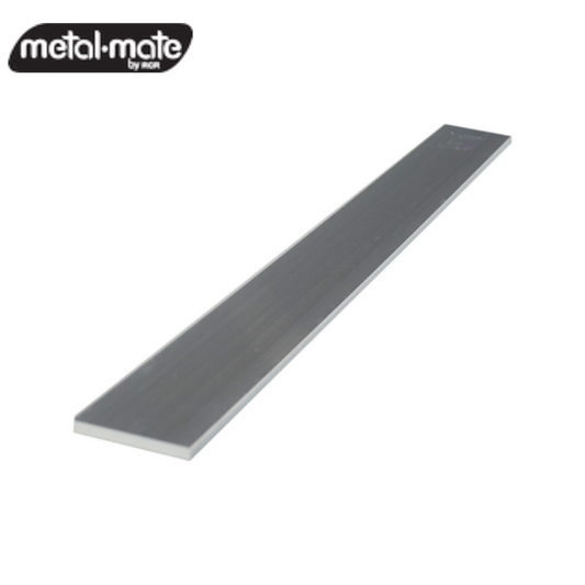 Metal Mate 20 x 1.6mm 1m Aluminium Flat Bar Silver Lightweight