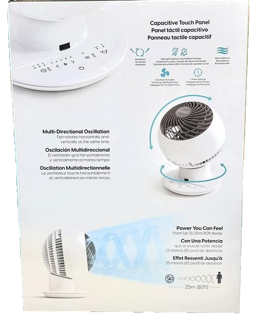 Woozoo Globe Fan Circulator with Remote Control Multi Directional 5 Speed