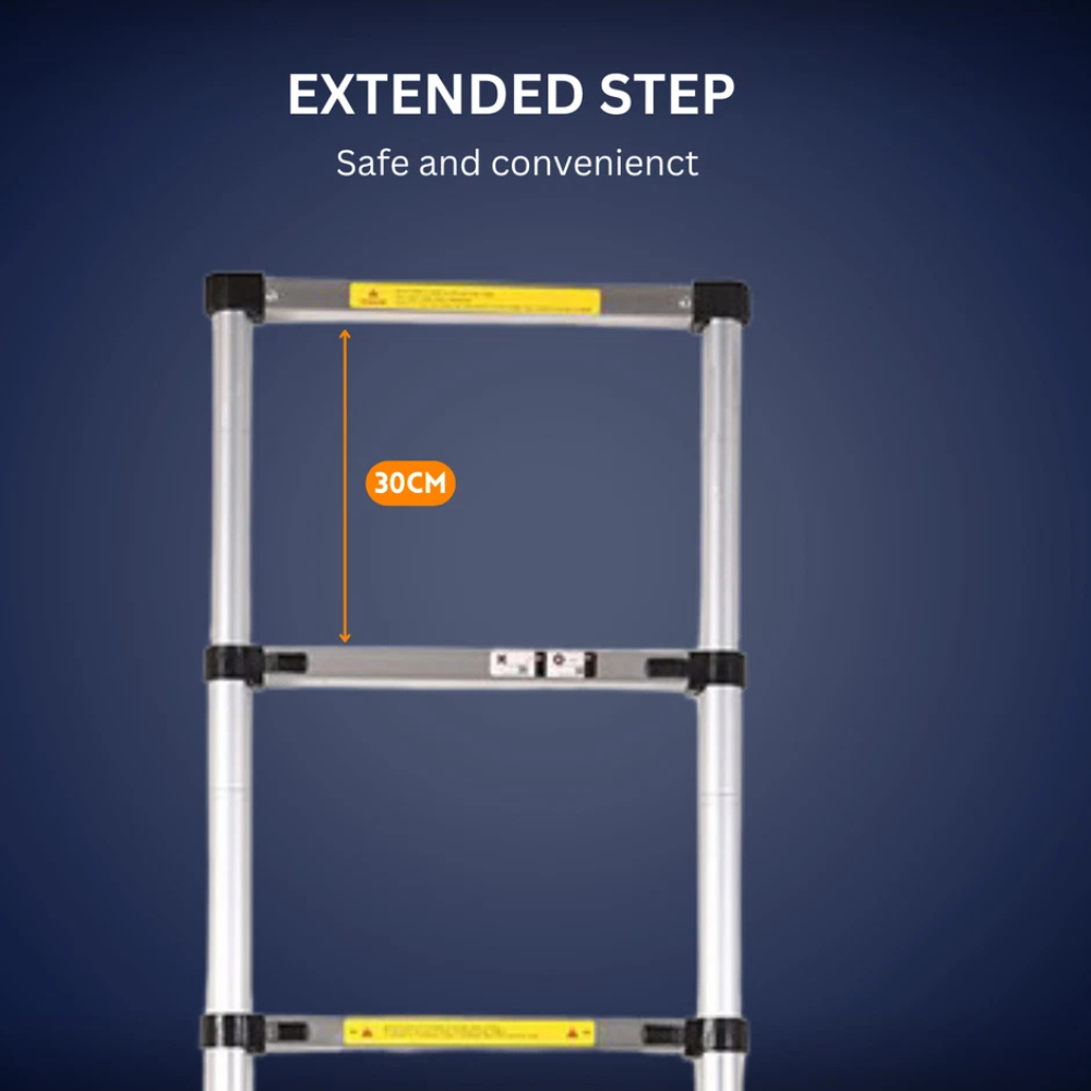 Katashi Telescopic Ladder 3.8M Step Aluminium Extension Portable (Disclaimer)