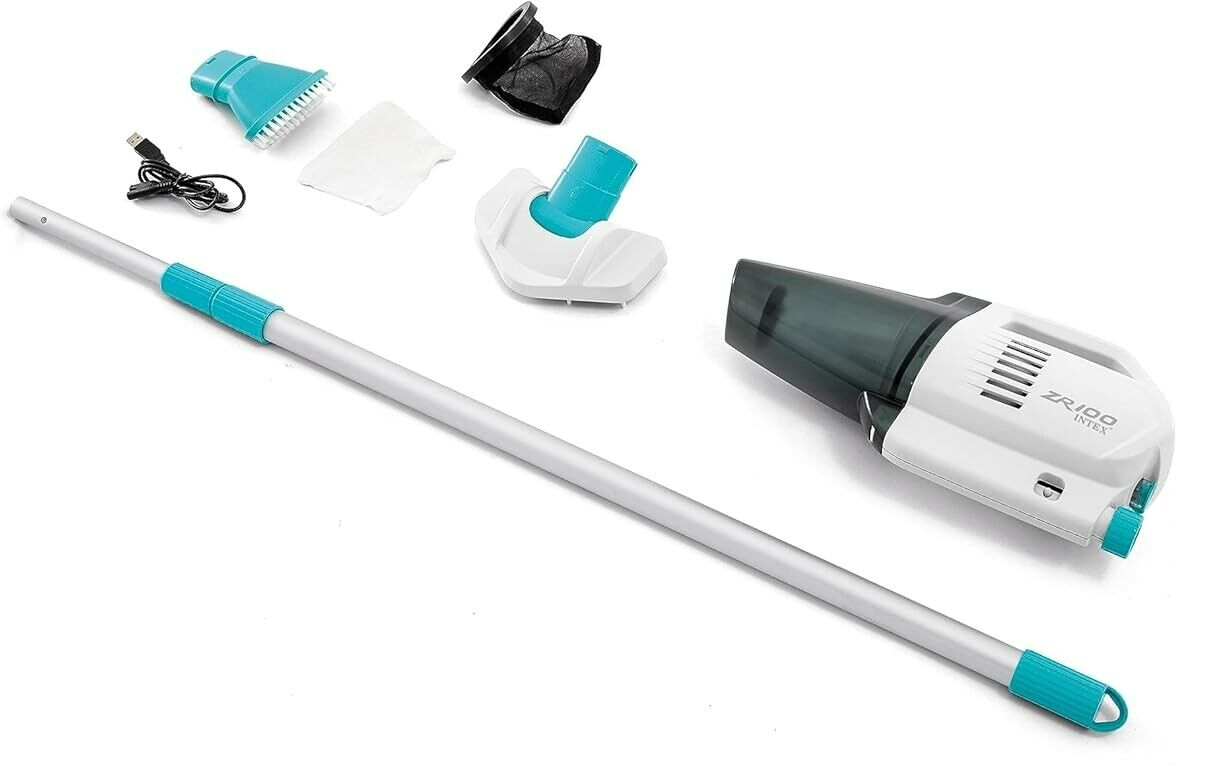 Genuine  Intex Pool Vacuum Cleaner ZR100 Handheld Rechargeable Above Ground Vac