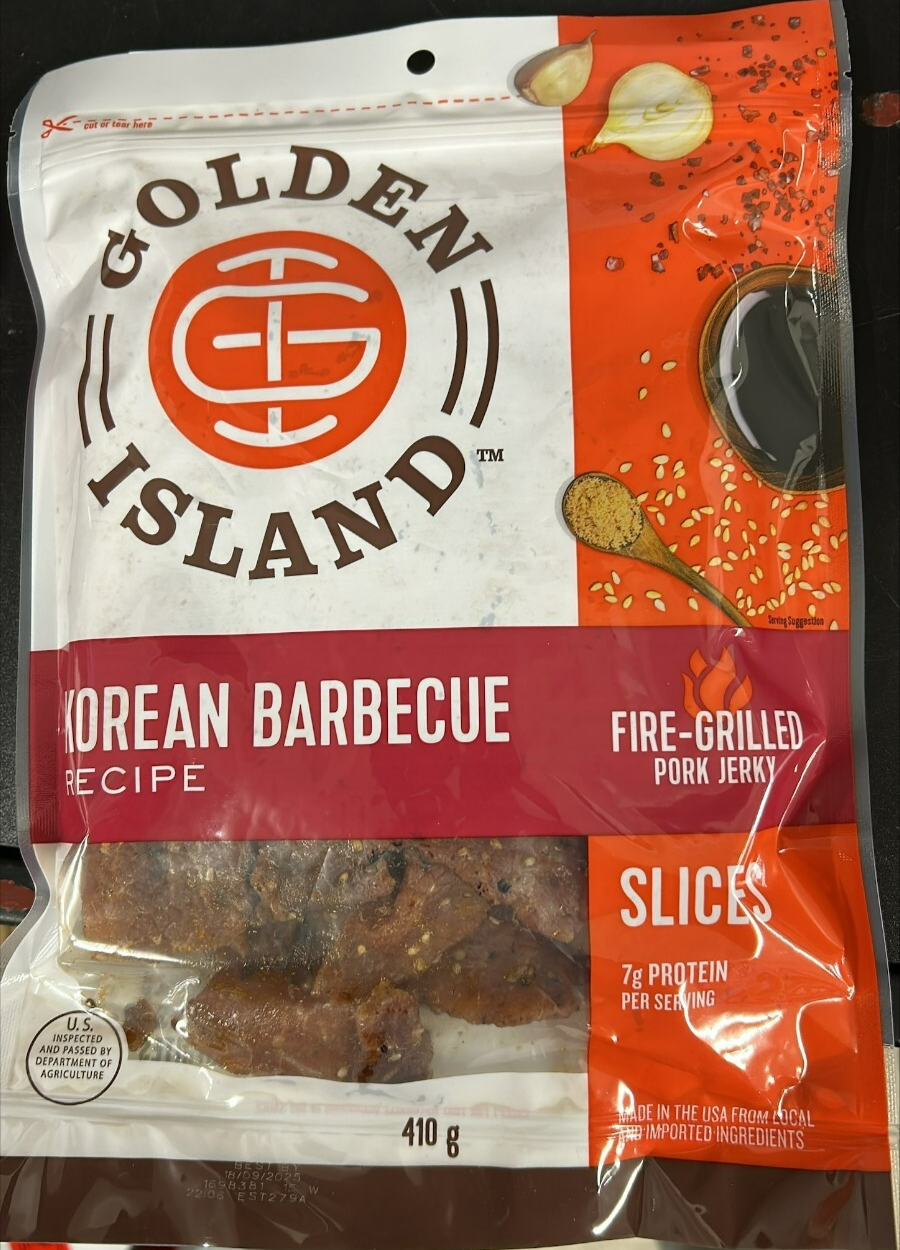 4x Golden Island Korean Barbecue Recipe Fire Grilled Pork Jerky Dried Meat 410g