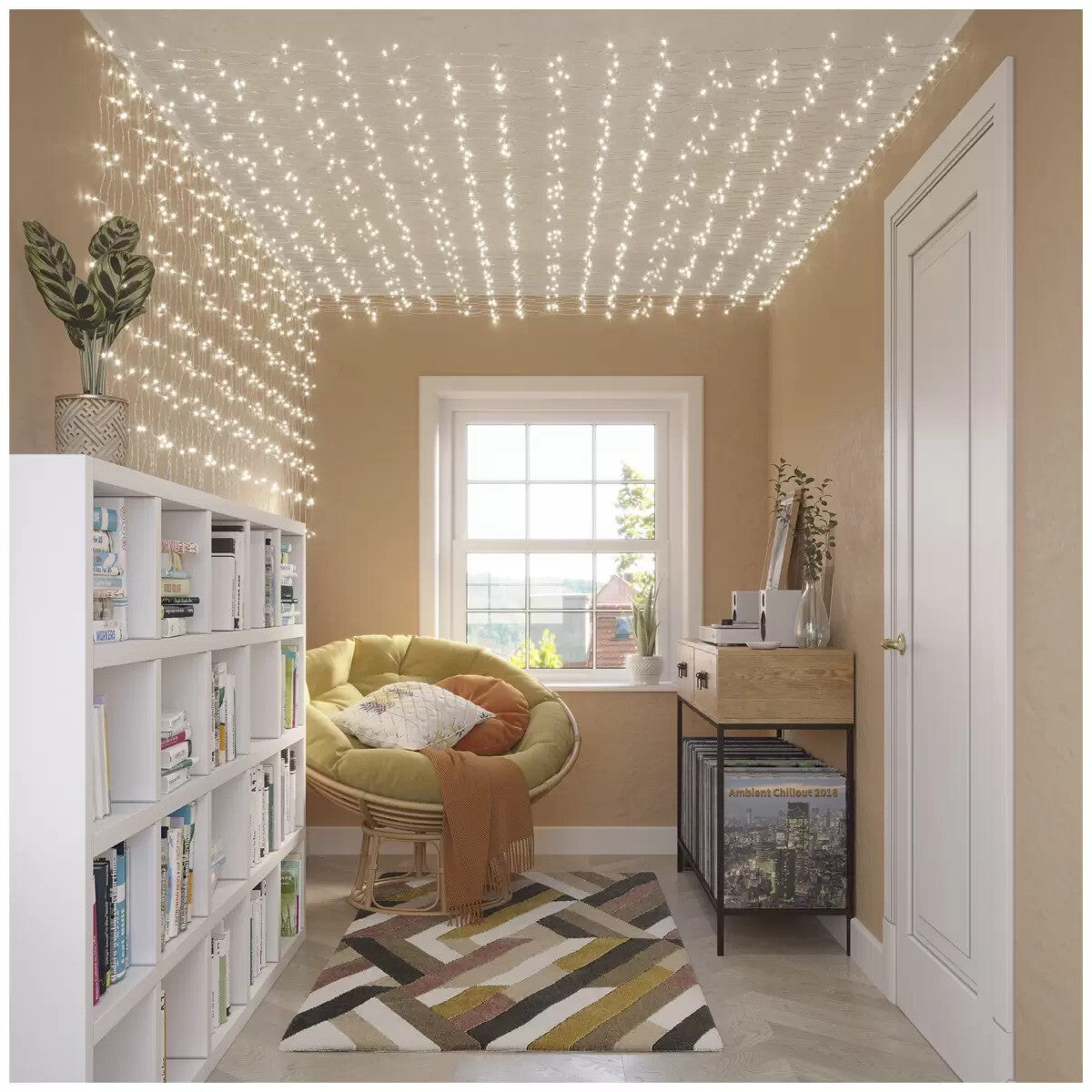 Avah LED String Lights Curtain Wedding Christmas Party 1200 Light Clear Indoor
