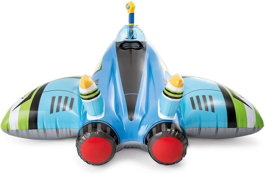Intex Water Gun Plane Ride on Inflatable Pool Kids Float Raft Lounger Lounge Toy