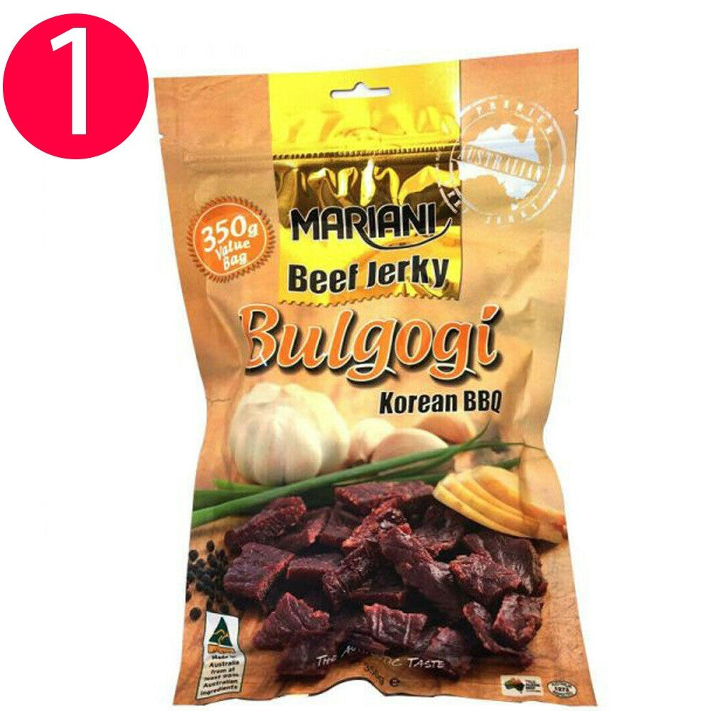 Mariani Bulgogi Beef Jerky Korean Bbq Authentic Taste Pack of 350g Snack Treat