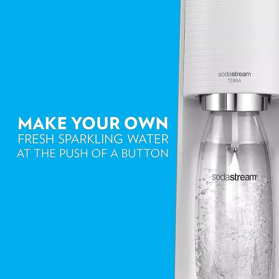 SodaStream Terra Sparkling Water Maker Fizzy Soda Carbonating Bottle Machine
