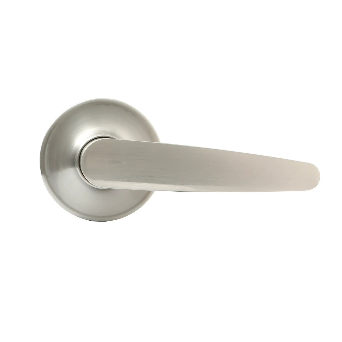 Ikonic Isabella Dummy Door Knob Lever Lock Handle Set Brushed Nickel Finish