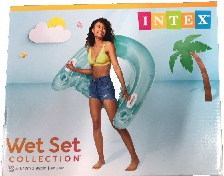 Intex Sit 'N Float Inflatable Float Water Hammock Pool Lounge Chair