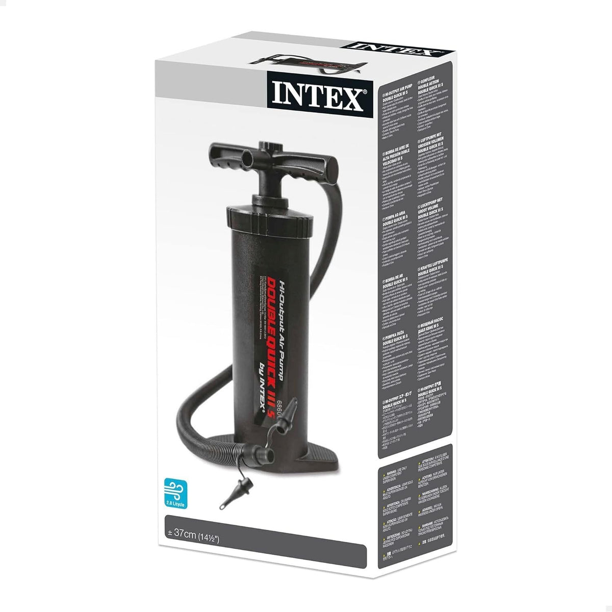 Intex Inflator Intex Double Quick III Hand Pump Inflator for Air Bed Mattress Inflata ...