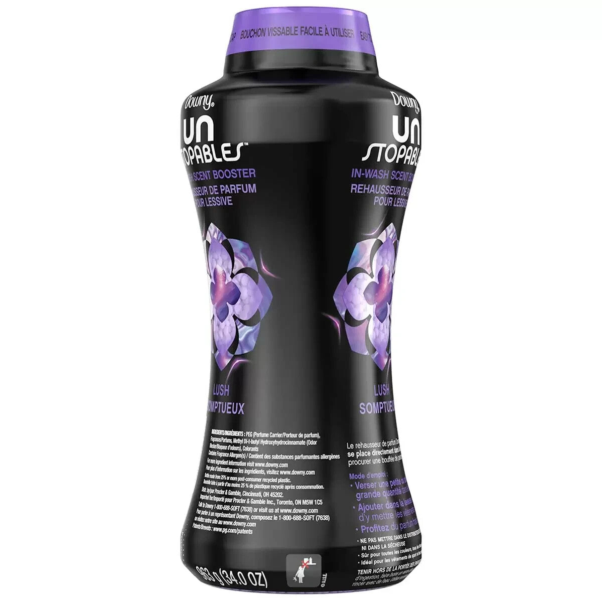2x Downy Unstopables Fabric Softner Lush Scent Booster Beads Laundry 963g