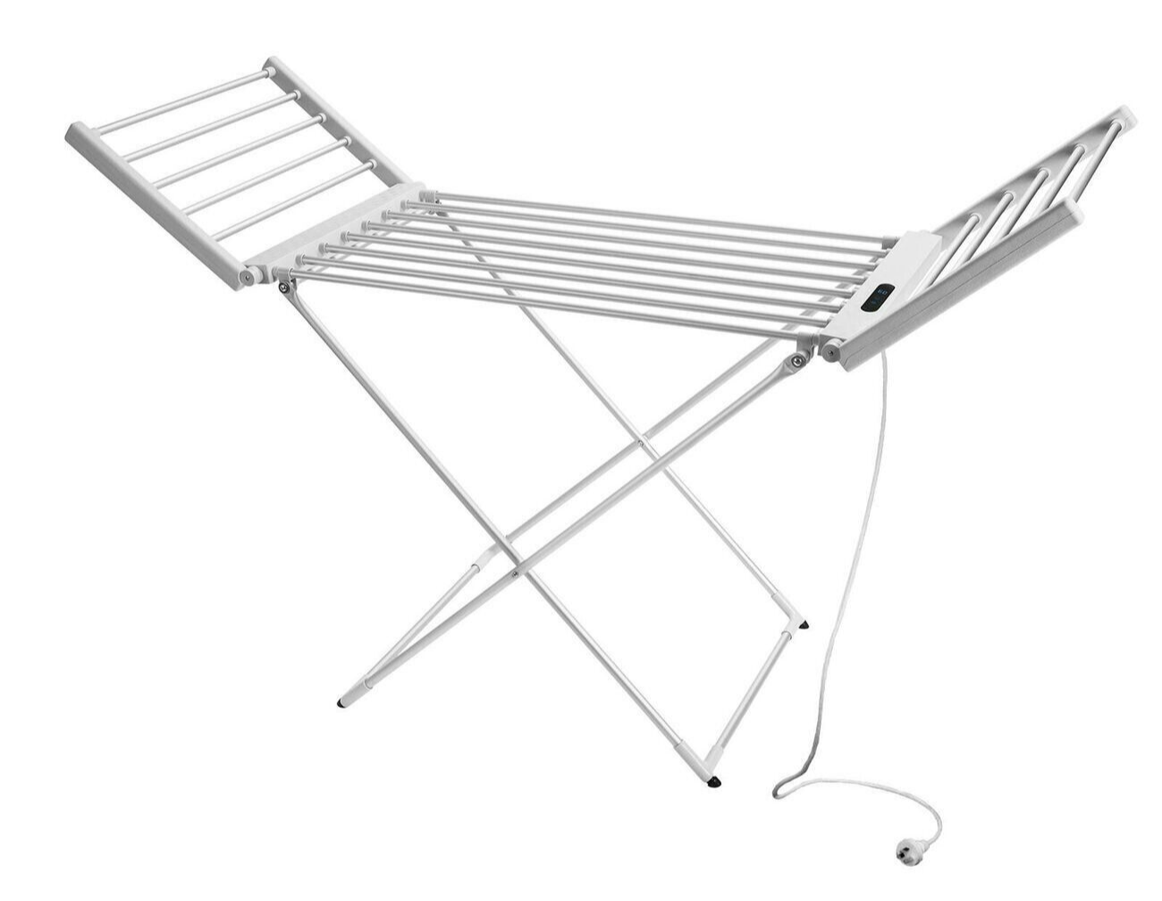 Living Elements Winged Electric Heated Clothes Airer Aluminium Garments Rack