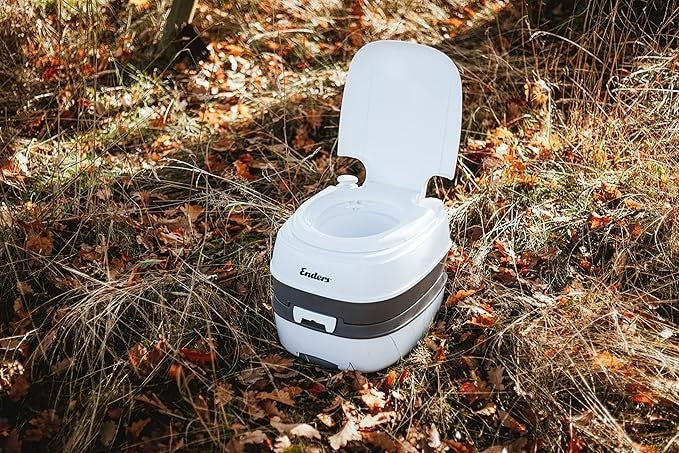 Enders Deluxe Camping Toilet Portable Seat Mobile WC Caravan Cmping 17L Waste