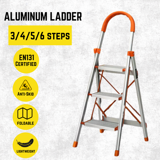 Katashi 3/4/5/6 Step Ladder Aluminium Multi Purpose Folding Light Weight