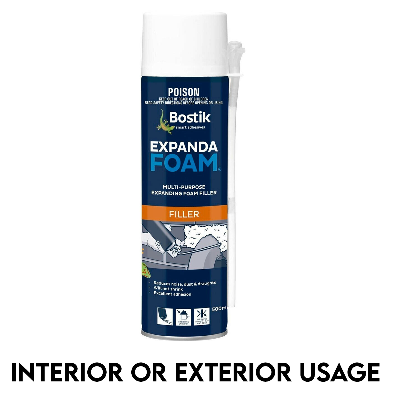 Bostik Expanda Foam 500ml Expanding Foam Multi Purpose Filler Adhesive Seals
